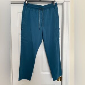 Women's Teal/Blue Scrub pants.